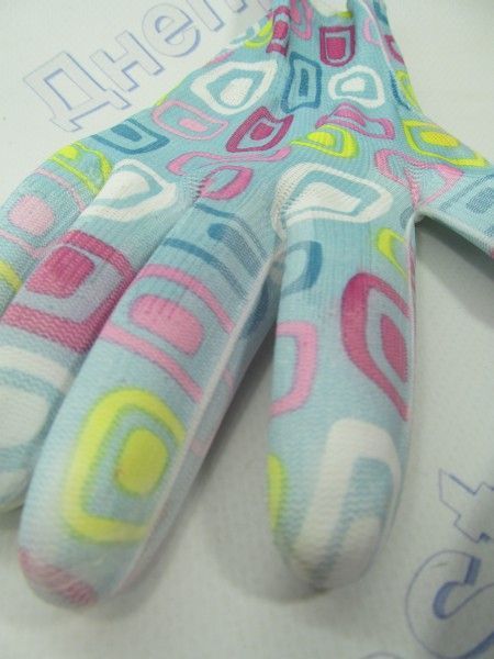 Перчатки  женская стрейч разноцветная