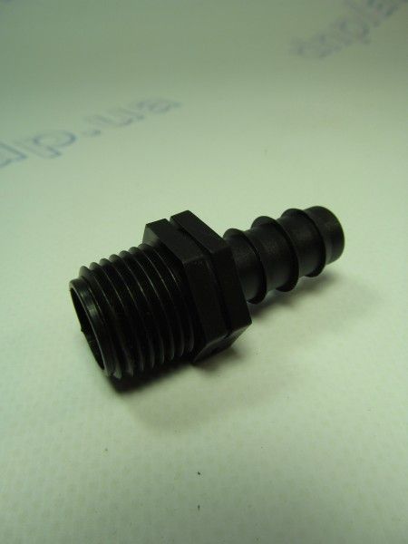 Коннектор 16х1/2 НР для садовой трубки (капельный полив)