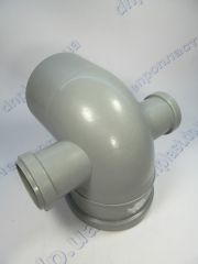 Колено комб. двухпл. 110/50/50*90