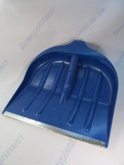 Лопата для уборки снега без черенка оцинкованная. набойка440*400мм (Лемира)