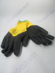 Перчатки утепленные желтые 