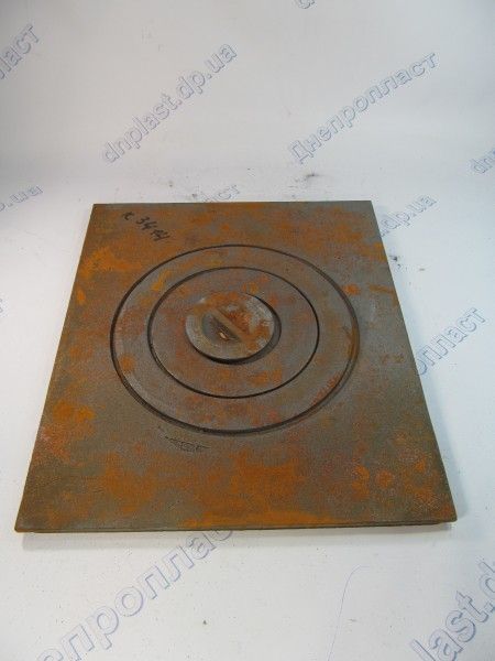 Плита чугунная 1 комфорточная чугунная 355*410мм (100956)