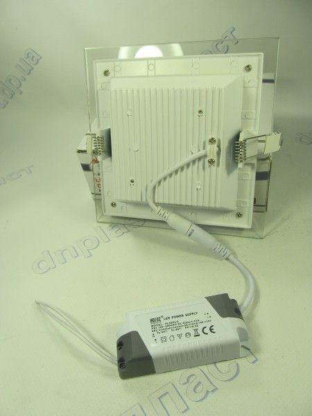 Светодиодный светильник квадрат стекло LED 12W 6400K Maria-12 HOROZ