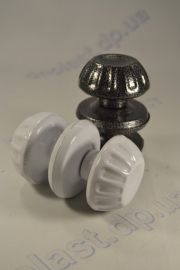 Ручка дверная металл ЗЕФИР (белая, черная, медь, сатин)