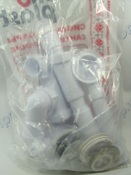 Сифон для ванны КЛИН-КЛАК с нержавеющим выпуском с переливом и ревизией 1/2