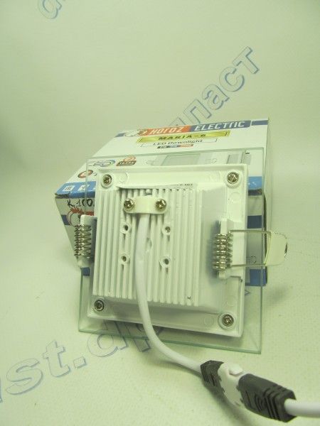 Светодиодный светильник квадрат стекло LED 6W 6400K Maria-6 HOROZ