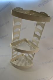 Полка угловая в ванную пластик РОСА