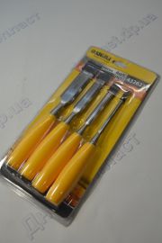 набор стамесок 4шт пластиковая ручка (6мм; 12мм; 18мм; 25мм) Sigma