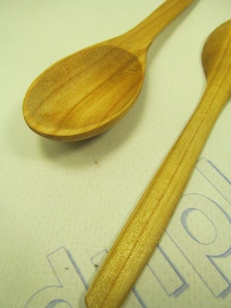 Ложка деревянная, чайная черешня