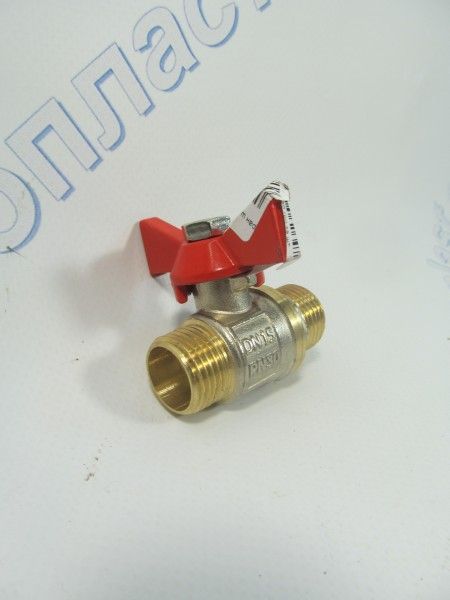 Кран шаровый бабочка 1/2 НН  (для воды)