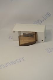 Щиток 1-2 автомата наружный со стеклом