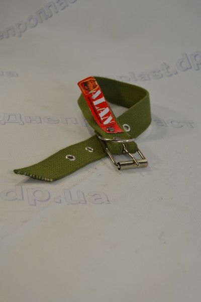 Ошейник для животных, брезент (ширина 3см/длина 54см) с пряжкой