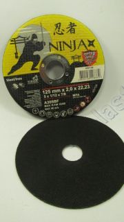 Диск отрезной по металлу 125*2,0*22 мм NINJA