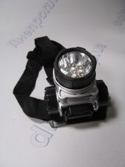 Фонарик налобный светодиодный (7 диодов)