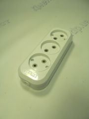 Колодка 3 гнезда LUXEL (7121)