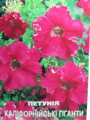 Петунія Каліфорнійські Гіганти F1, великий пакет (Квітень)