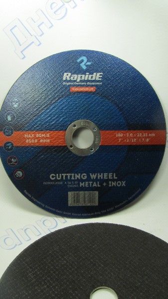 Диск отрезной по металлу 180*2,0*22 мм RapidE