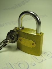 Замок навесной крест ключ 38мм