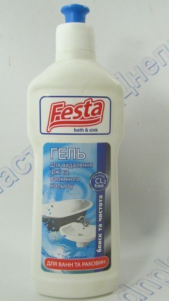 Гель для удаления ржавчины и известкового налета 500г FESTA
