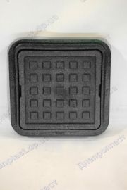 Люк квадрат черный смотровой (300*300мм.выс.80мм.юбка 360*360мм)