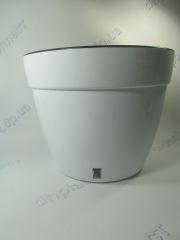 Вазон АСТИ (15,0 л) белый-чёрный