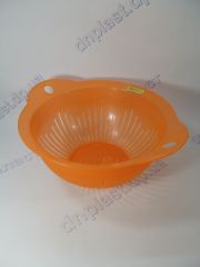 Друшлаг пластиковый прозрачный оранжевый