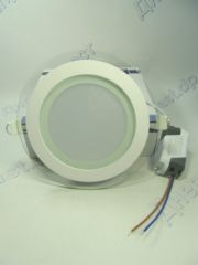 Светодиодный светильник круглый стекло LED 12W 6400K CLARA-12 HOROZ