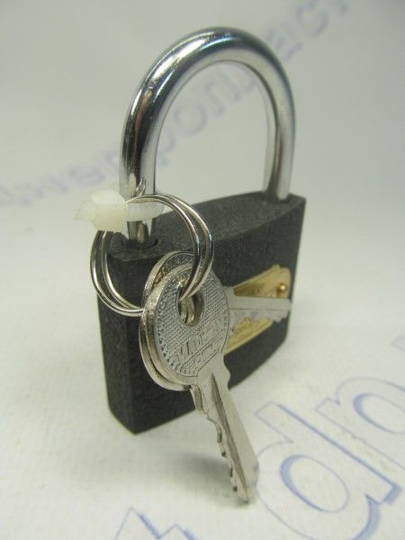 Замок навесной 50мм (серый)