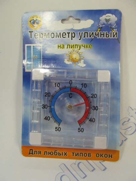 Термометр уличный на липучке 