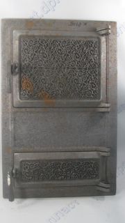 Дверца поддувальная и топочная чугунная спаренная 500мм*270мм 100923 татарка