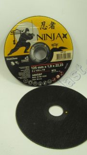 Диск отрезной по металлу 125*1,0*22 мм NINJA
