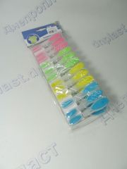 Прищепки 12 шт (силикон)