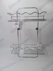 Полка 2 яруса (хром) прямая FENIKS