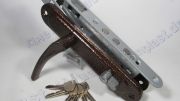 Замок врезной АРИКО ЗВ-77 с ручкой медь Замок врезной АРИКО ЗВ-77 с ручкой медь