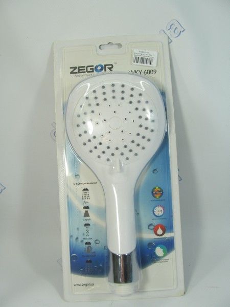 Лейка для душа WKY-6009  с переключателем (5 режимов) ZEGOR