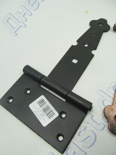 Петля Стрела (узор) 150мм медь,черная