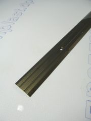 Порожек рифленый  25*3 бронза 1,8 м