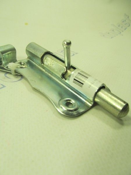 Шпингалет хром 75мм