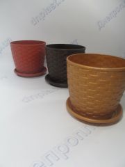 Вазон Ротанг 12 * 11 см (0,9л)