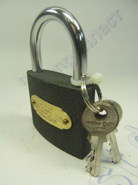 Замок навесной 63мм (серый)