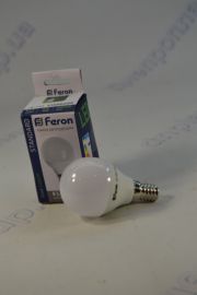 Светодиодная лампочка LB-745/ Р45 шар/ 6W/ 230V/ 520Lm/ Е-14/ 4000К (FERON)