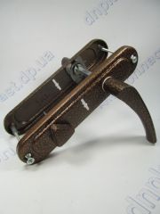 Ручка дверная под сувальд (на 40/41 Эльбор) коричневая левая