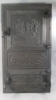 Дверца поддувальная и топочная чугунная спаренная 500мм*270мм 100920