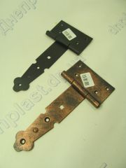 Петля Стрела (узор) 150мм медь,черная