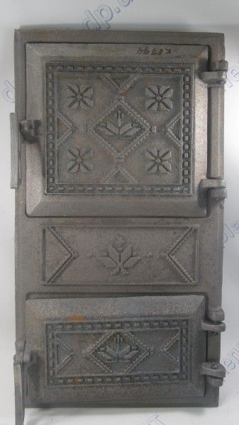 Дверца поддувальная и топочная чугунная спаренная 440мм*220мм 100922 вишиванка