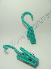 Прищепки пластик, с крючком ТМ 