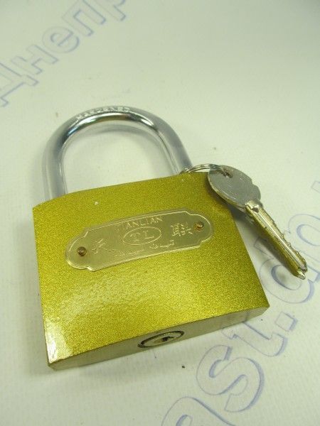Замок навесной крест ключ 75мм