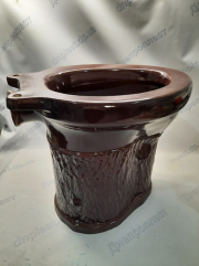 Унитаз дачный коричневый