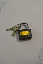 Замок навесной 38мм (серый)