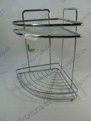 Полиця кутова з малюнком Маки,Орхідея